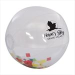 TH717 16 Confetti Beach Ball With Custom Imprint